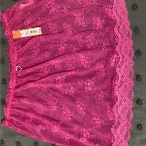 Colsie Pink Lace Mini Skirt